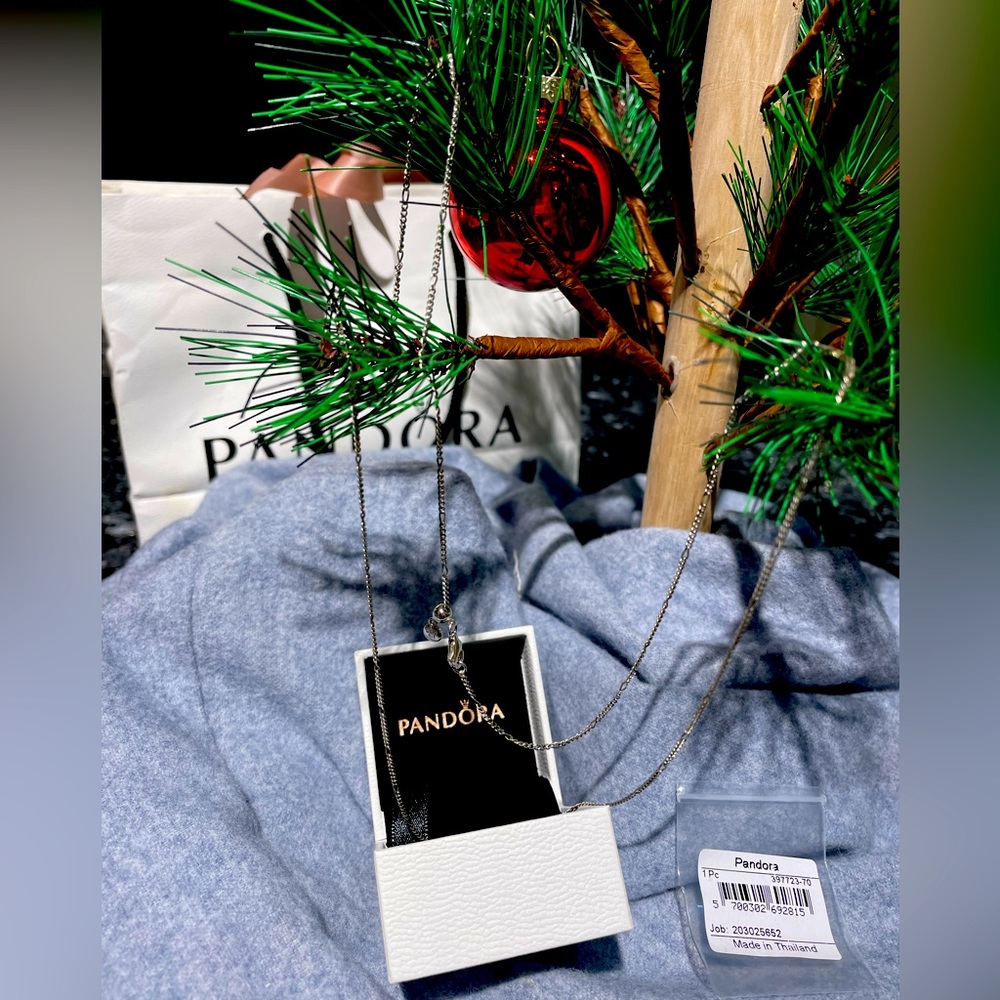 PANDORA •NIB• 18” Classic Figaro Chain Necklace